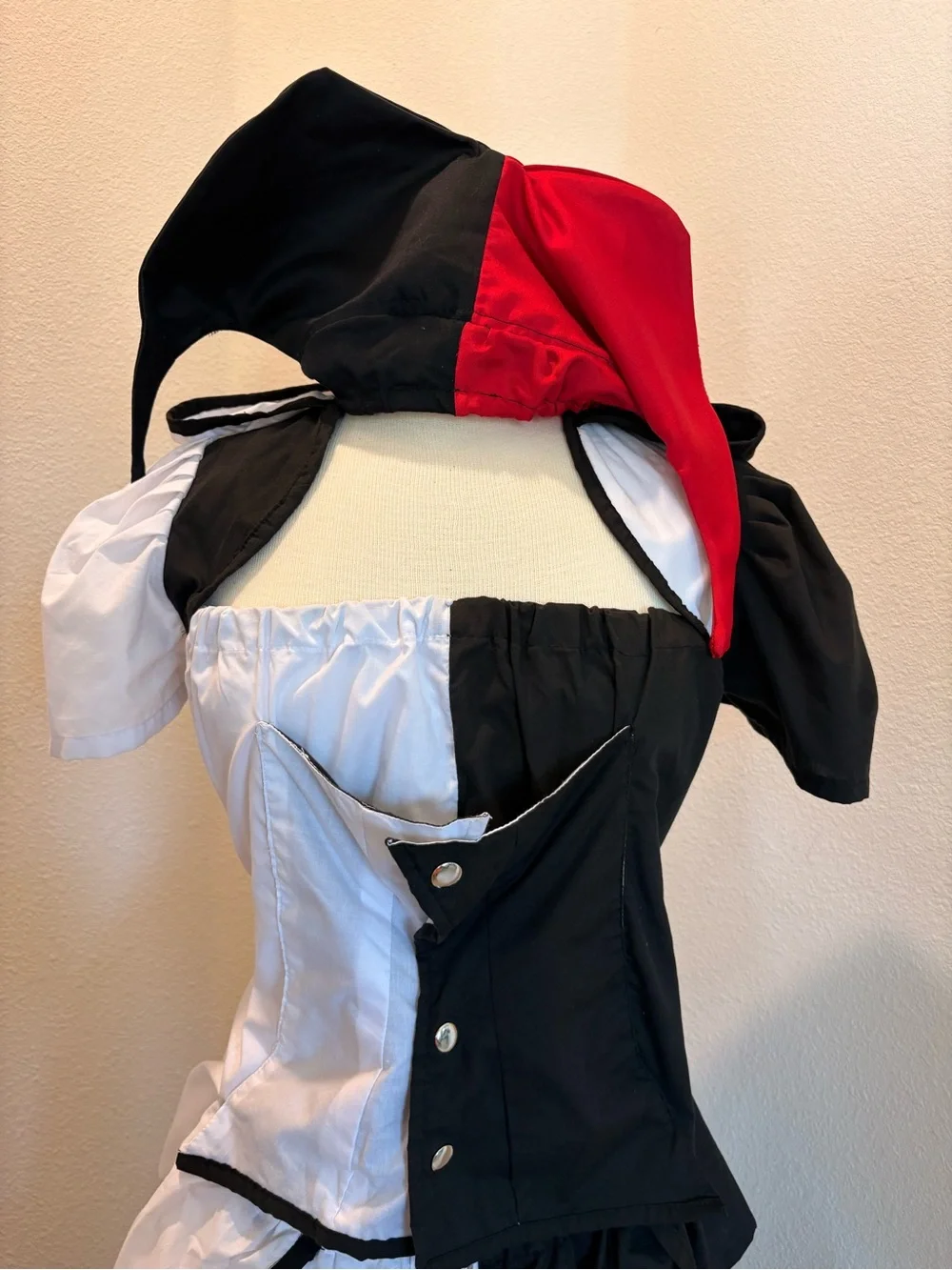 Black & White Harley Quinn Inspired Costume